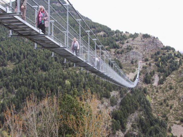 Sorties AAA par le stagiaire 2023/2024, la passerelle Tibétaine de Canillo - Mai 2024